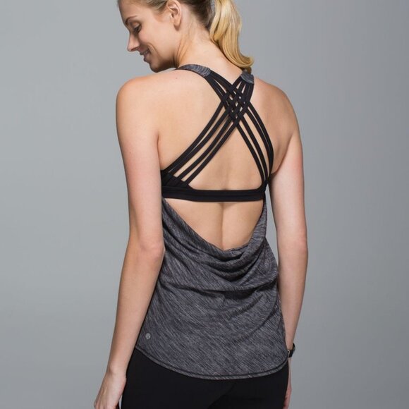 lululemon athletica Tops - Lululemon Wild Tank- Heathered Black / Black